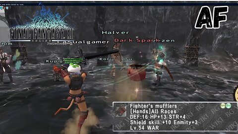 Let's Play Final Fantasy XI - Warrior AF - Fighter's Mufflers - Commentary - PC