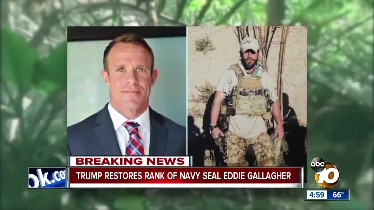 President restores Navy SEAL's rank
