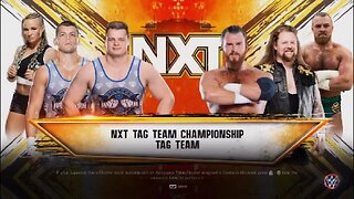 NXT Battleground Gallus w/ Joe Coffey vs Creed Brothers w/ Ivy Nile for the NXT Tag Team Titles