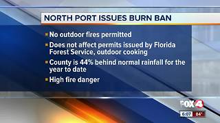 North Port burn ban