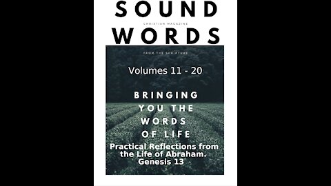 Sound Words, Practical Reflections from the Life of Abraham, Genesis 13