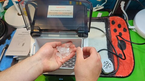 Joy Pebble Ice Maker Countertop, 10,000pcs/33lbs/Day, Portable Nugget Ice Maker Machine
