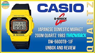 More 80's Love! | Casio G-Shock JDM 200m Quartz DW-5600TB-1JF Unbox & Review