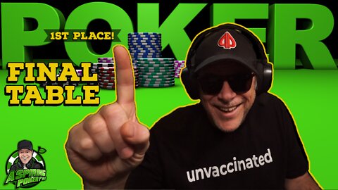 1ST PLACE FINAL TABLE POKER TOURNAMENT: Poker Vlogger final table highlights and poker strategy
