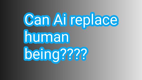 Can Ai replace human being