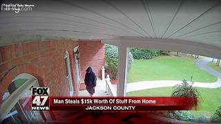 Man in Spring Arbor, steals $15K worth of stuff