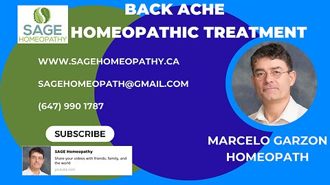 Back ache - pains that can be treated with homeopathic remedies
