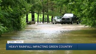 Flash flooding leads to water rescues in Green Country