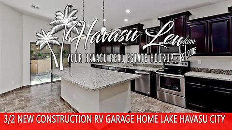 Lake Havasu New Construction RV Garage Home 2691 N Palo Verde Blvd MLS 1023211