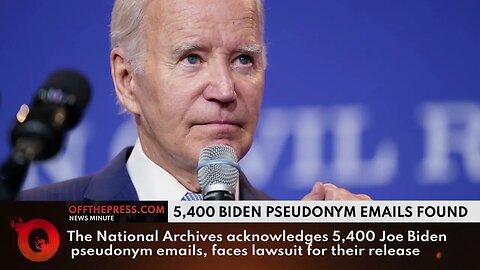 Off The Press | Today's News Minute August 29, 2023 - BIDEN'S PSEUDONYMS! #breakingnews #news