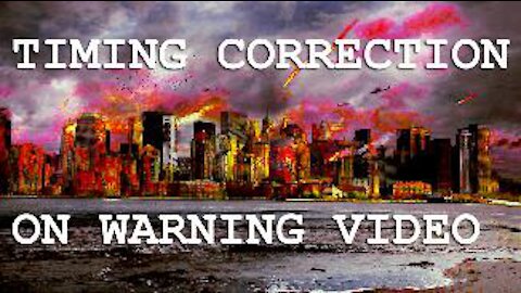 Time Correction on Warning Video