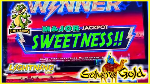 MAJOR JACKPOT WIN! MOST EPIC LIGHTNING LINK RUN!!! PART 3 Sahara Gold Slot LIVESTREAM HIGHLIGHT!