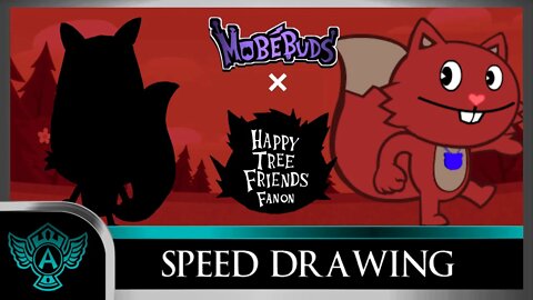 Speed Drawing: Happy Tree Friends Fanon - Bushy | Mobebuds Style