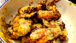 Air Fried Garlic Parmesan Chicken Wings