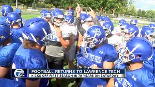 Football returns to Lawrence Tech