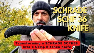 Schrade Knife SCHF36 - Bushcraft or Camp Kitchen Knife - Domestic Bushcraft