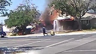 Ridgecrest House Fire Caused by Earthquake