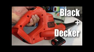 BLACK+DECKER 20V MAX Lithium Cordless Blower Sweeper Review