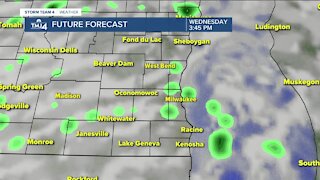 Humid Wednesday with hit and miss showers