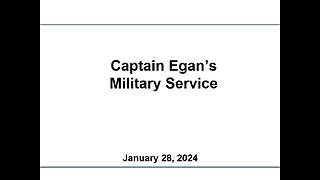 Captain Egan's Military Service