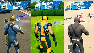 Getting a WIN using Every single BOSS in Fortnite