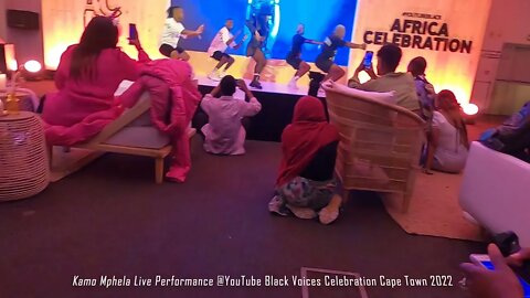 Kamo Mphela Live Performance @YouTube Black Voices Celebration Cape Town 2022