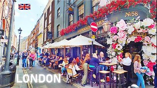 UK Travel - LONDON City Covent Garden - 4K Walking from Trafalgar Square to British Museum