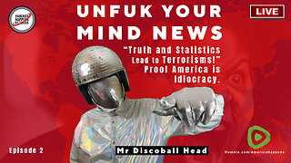 UnFuk Your Mind News with Mr Discoball Head - Episode 2 (5 minute episode looped)