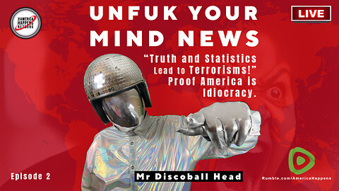 UnFuk Your Mind News with Mr Discoball Head - Episode 2 (5 minute episode looped)
