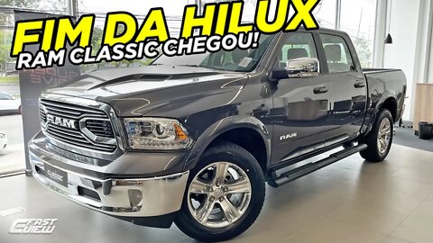 NOVA RAM CLASSIC LARAMIE 2022 + BARATA QUE HILUX COM MOTOR V8 400 CV E + CAPACIDADE DE CARGA!