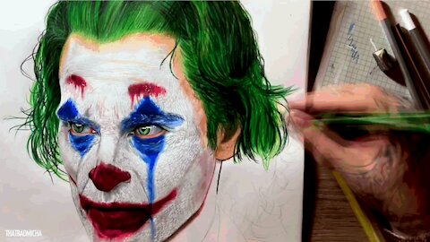 Drawing Joker | Joaquin Phoenix