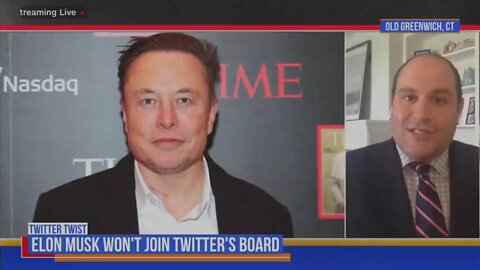 Brian Stelter seemed to be frightened of elonmusk taking over Twitter.