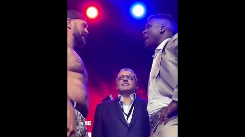 Tyson Fury Faces off with Francis Ngannou ahead of their fight in Saudi Arabia next month!