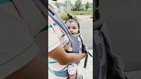 baby walking with papa