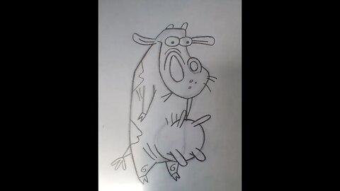 How to Draw Cow from the Cow and Chicken Series