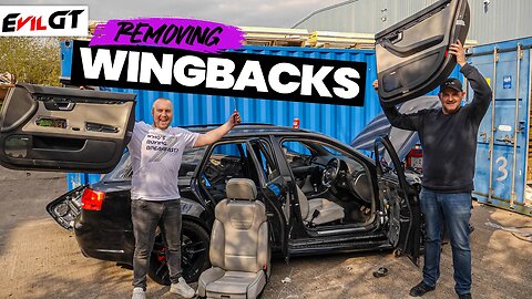 We bought a CRASH DAMAGED RS4 just for the WINGBACKS ... but there's a PROBLEM!