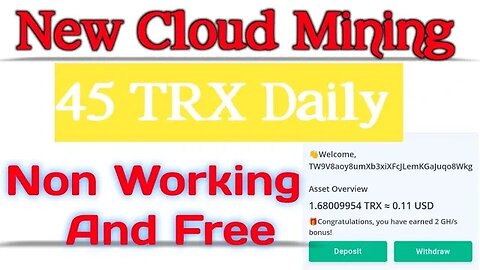 New Cloud Mining Platform | 2023 ka best cloud mining site | daily earning | daily withdrawal
