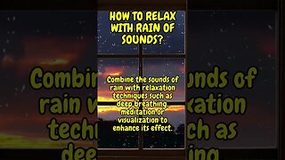 Melt Away Stress with the Ultimate Yoga Rain Sound Meditation #shorts