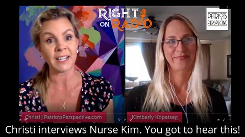 Nurse Kim Stops Tyranny Locally by Questioning Global Infiltration