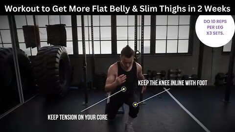 Workout to Get More Flat Belly & Slim Thighs in 2 Weeks