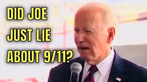 Did Joe Biden just LIE about Sept 11th Today?