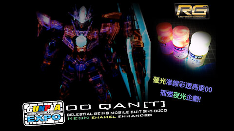 Neon effect RG clear 00 Qan(T) | customized gunpla [Eng Sub available]