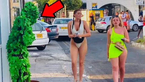 SCARED THEM OFF!!! SCARY BUSHMAN PRANK BEST REACTIONS 2023
