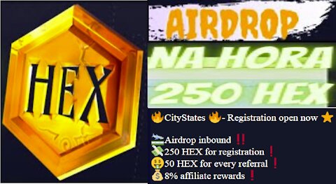 [ Airdrop Token Medievel ] Ganhe na hora 250 HEX | 50 HEX por Ref. | Já Listada | Home Office