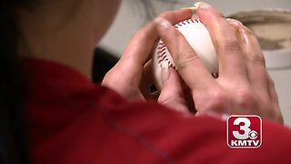 Dirtying up the baseballs for the CWS