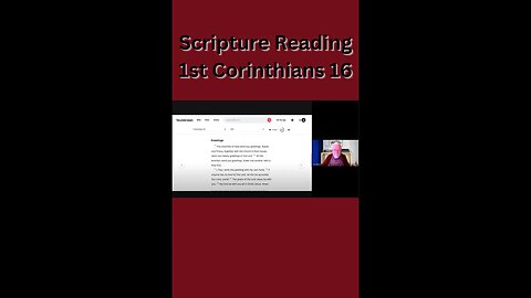 Scripture Reading Meeting 1 Corinthians 16