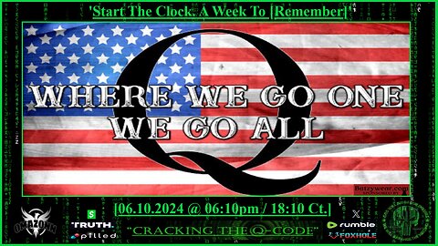 "CRACKING THE Q-CODE" - 'Start The Clock. A Week To [Remember]'