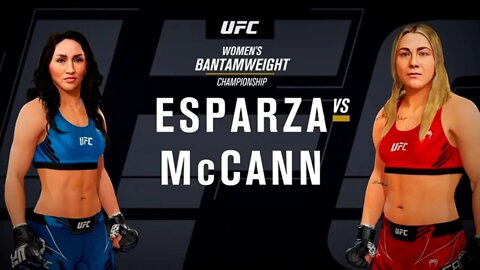 EA Sports UFC 4 Gameplay Molly McCann vs Carla Esparza