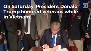 Trump Honors Veterans in Vietnam