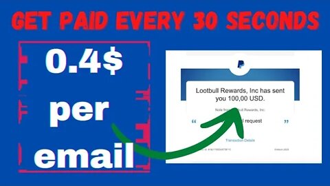 Get Paid to read emails | Make up to $0.4 for every email you read.